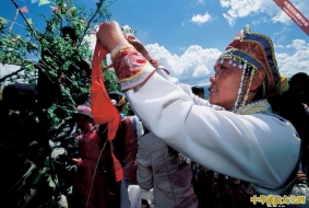 新疆喀纳斯蒙古族图瓦人敖包节
