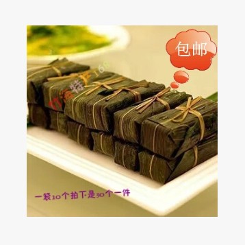 宜宾蜀南竹海特色美食传统竹叶糕、竹海黄粑 玉川竹叶糕