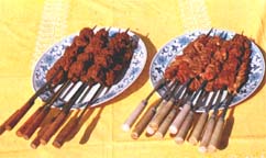 新疆维吾尔民间传统的串烤肉