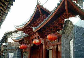 丽江古城的纳西族建筑