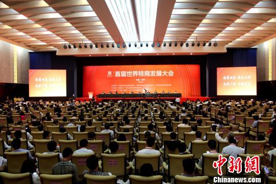 9月13日，首届世界桂商发展大会在南宁召开。图为开幕式现场。　杨志雄　摄